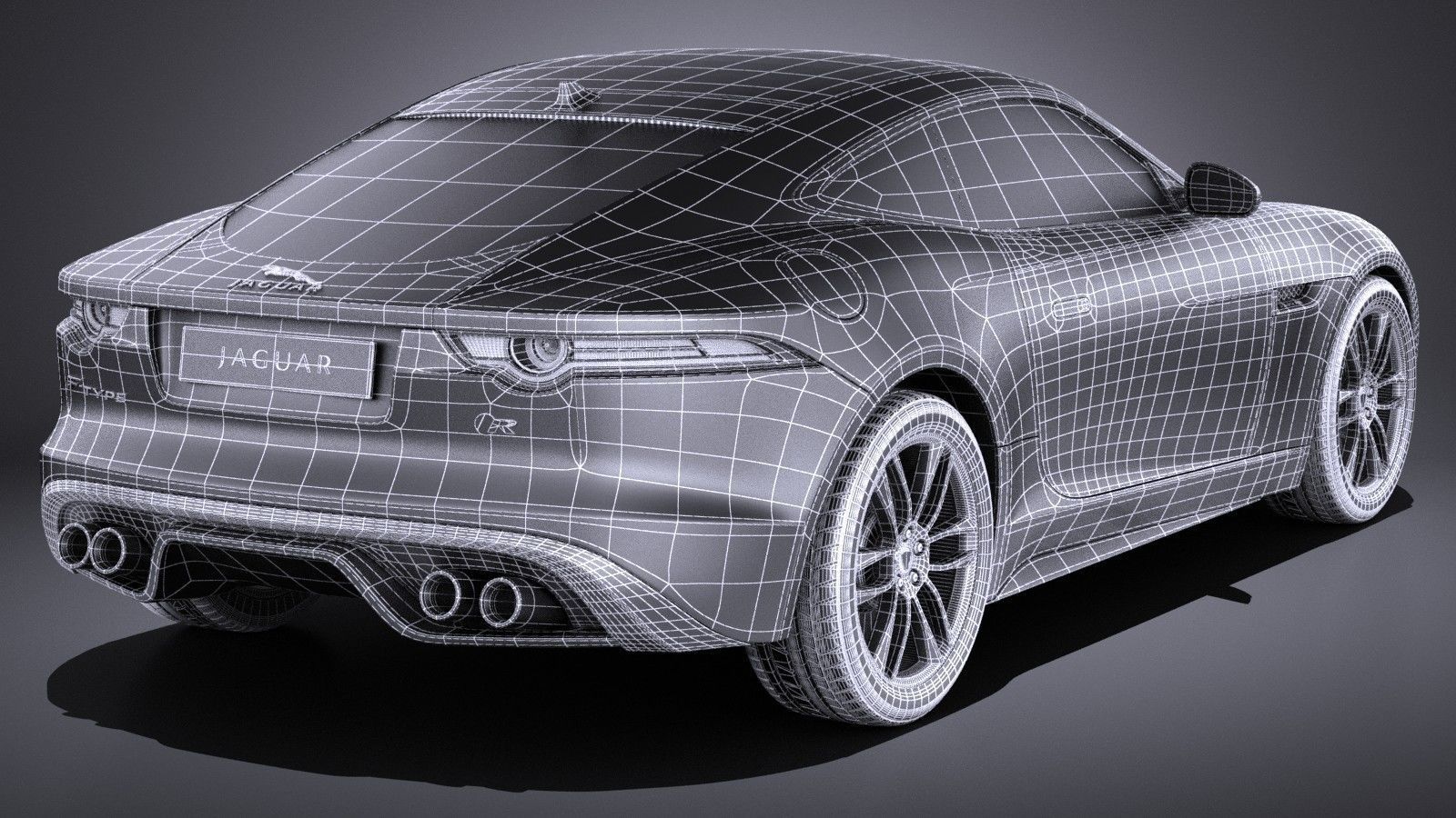 Jaguar F-Type R Coupe 2015 VRAY 3D model_19