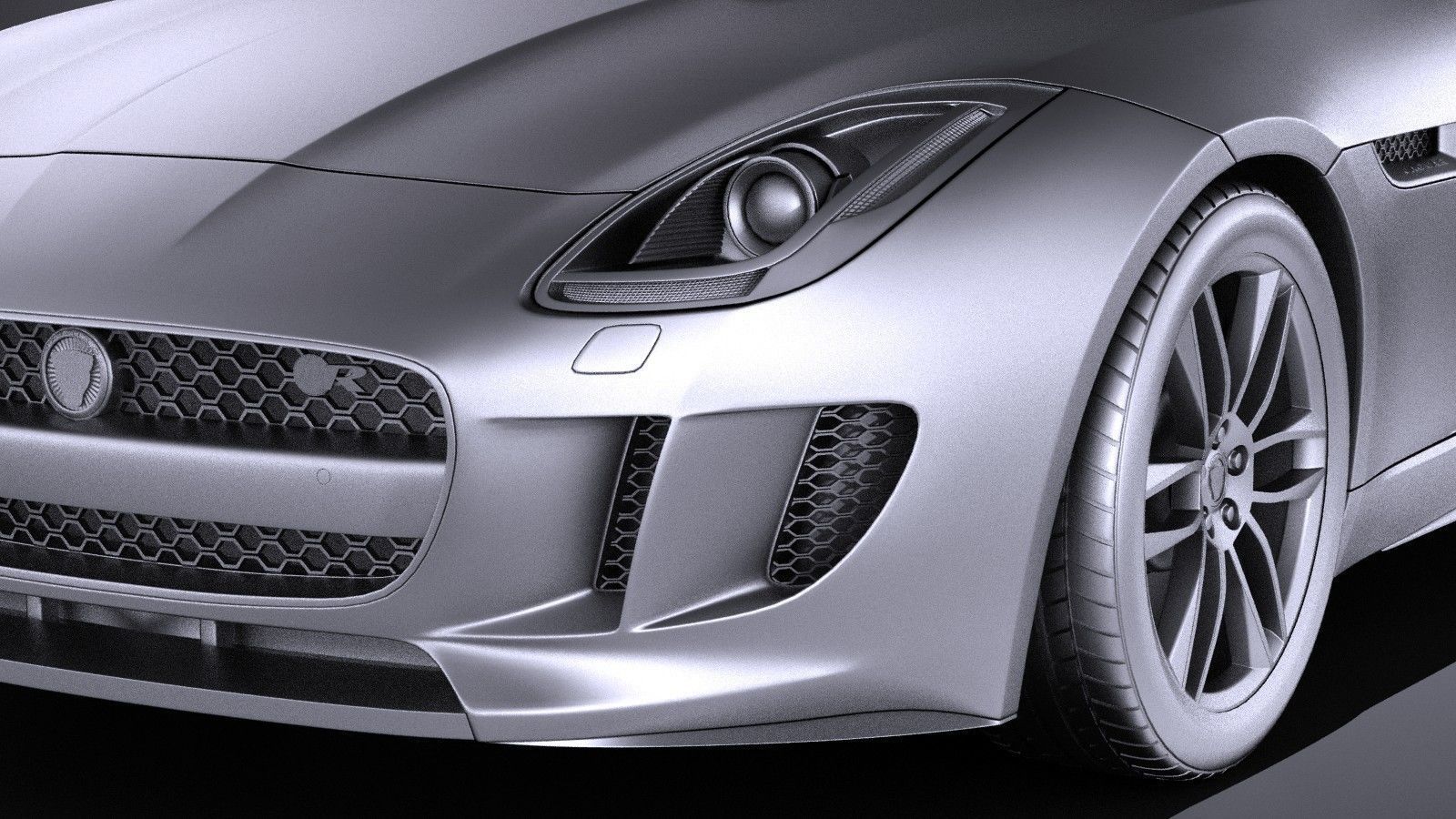 Jaguar F-Type R Coupe 2015 VRAY 3D model_9