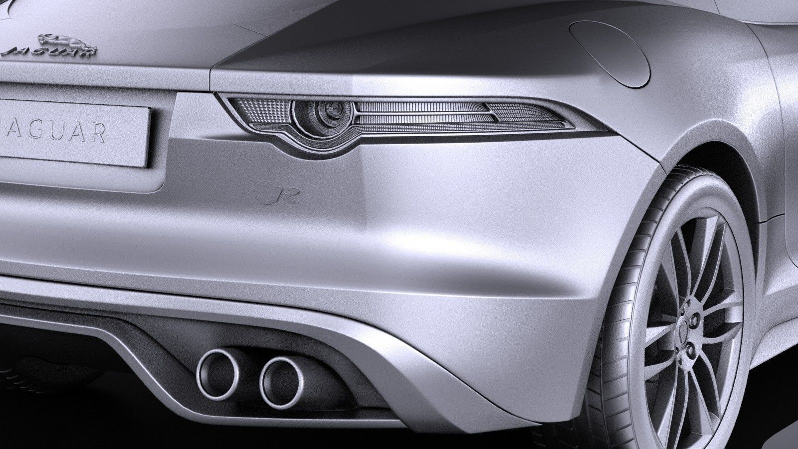 Jaguar F-Type R Coupe 2015 VRAY 3D model_10