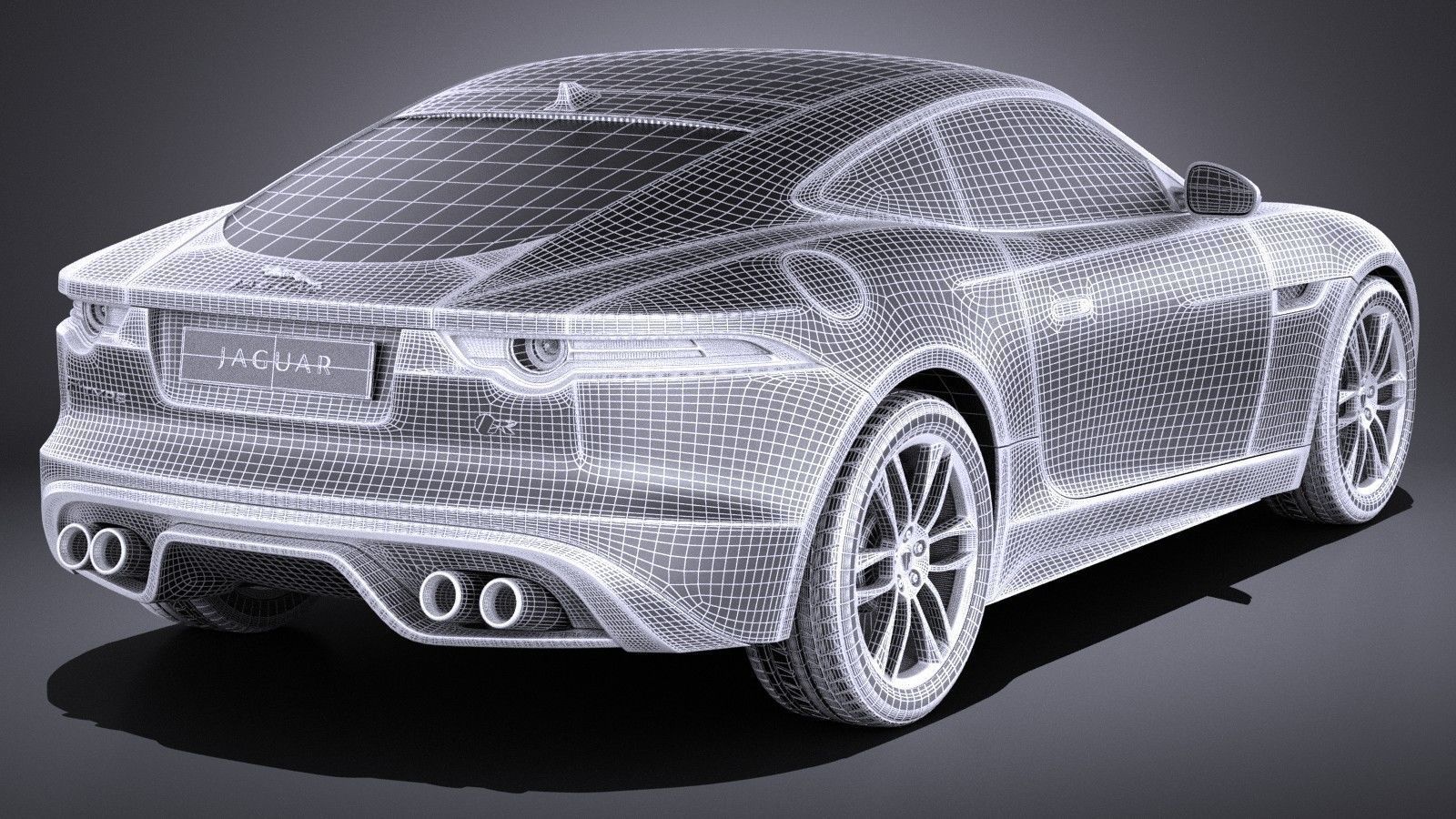 Jaguar F-Type R Coupe 2015 VRAY 3D model_17