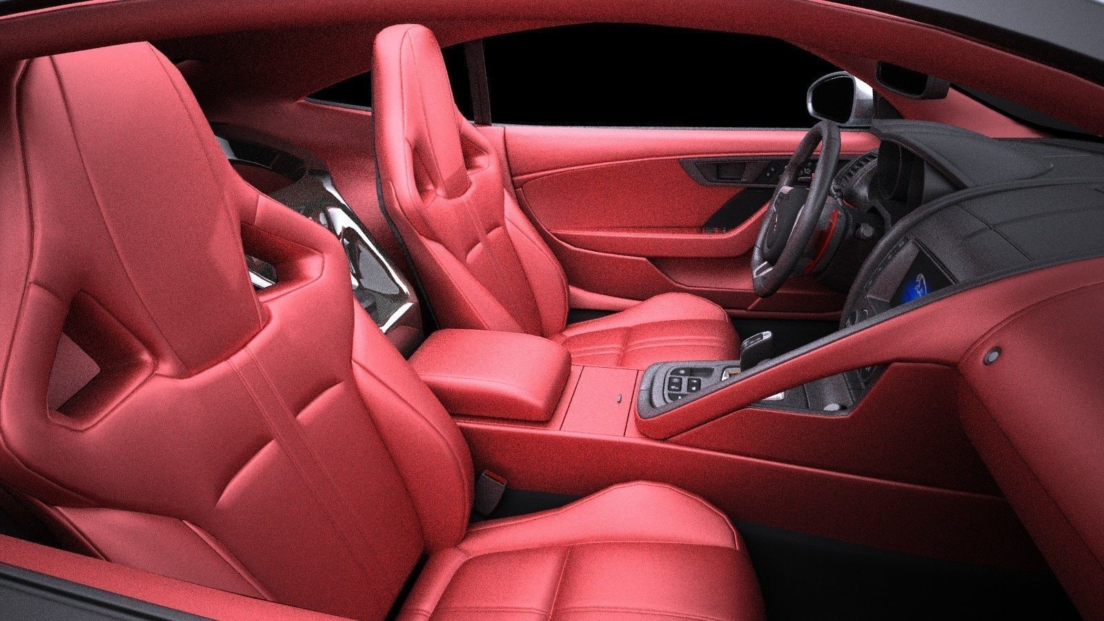 Jaguar F-Type R Coupe 2015 VRAY 3D model_14