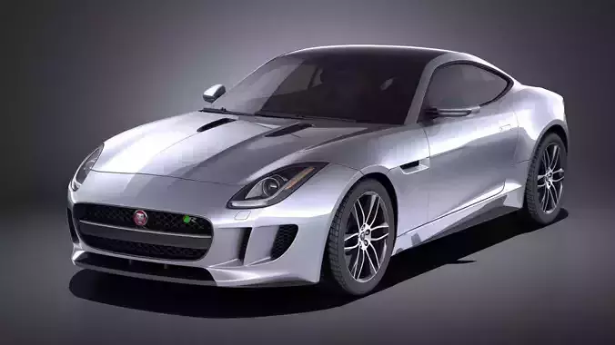 Jaguar F-Type R Coupe 2015 VRAY 3D model