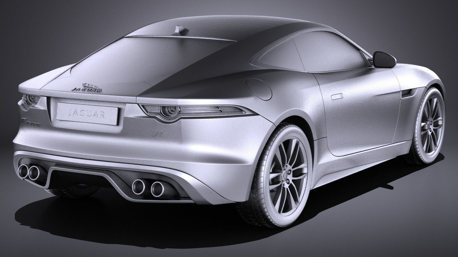Jaguar F-Type R Coupe 2015 VRAY 3D model_11