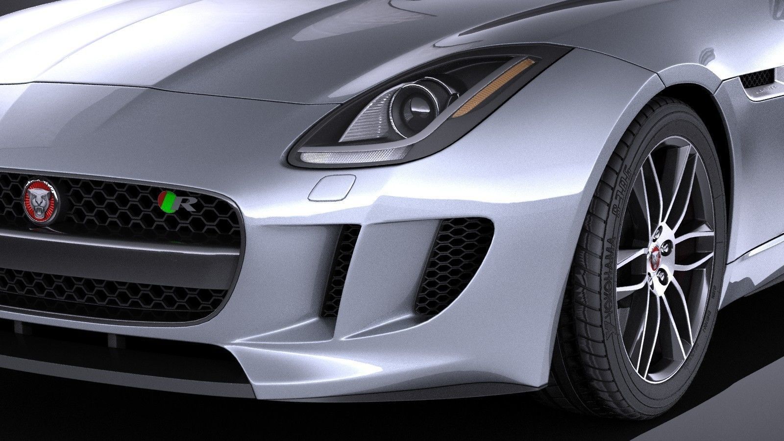 Jaguar F-Type R Coupe 2015 VRAY 3D model_2