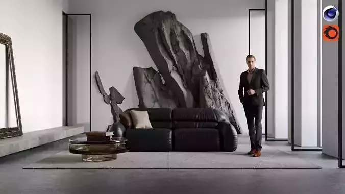 Virtual Location 008 - Cinema 4D Corona scene