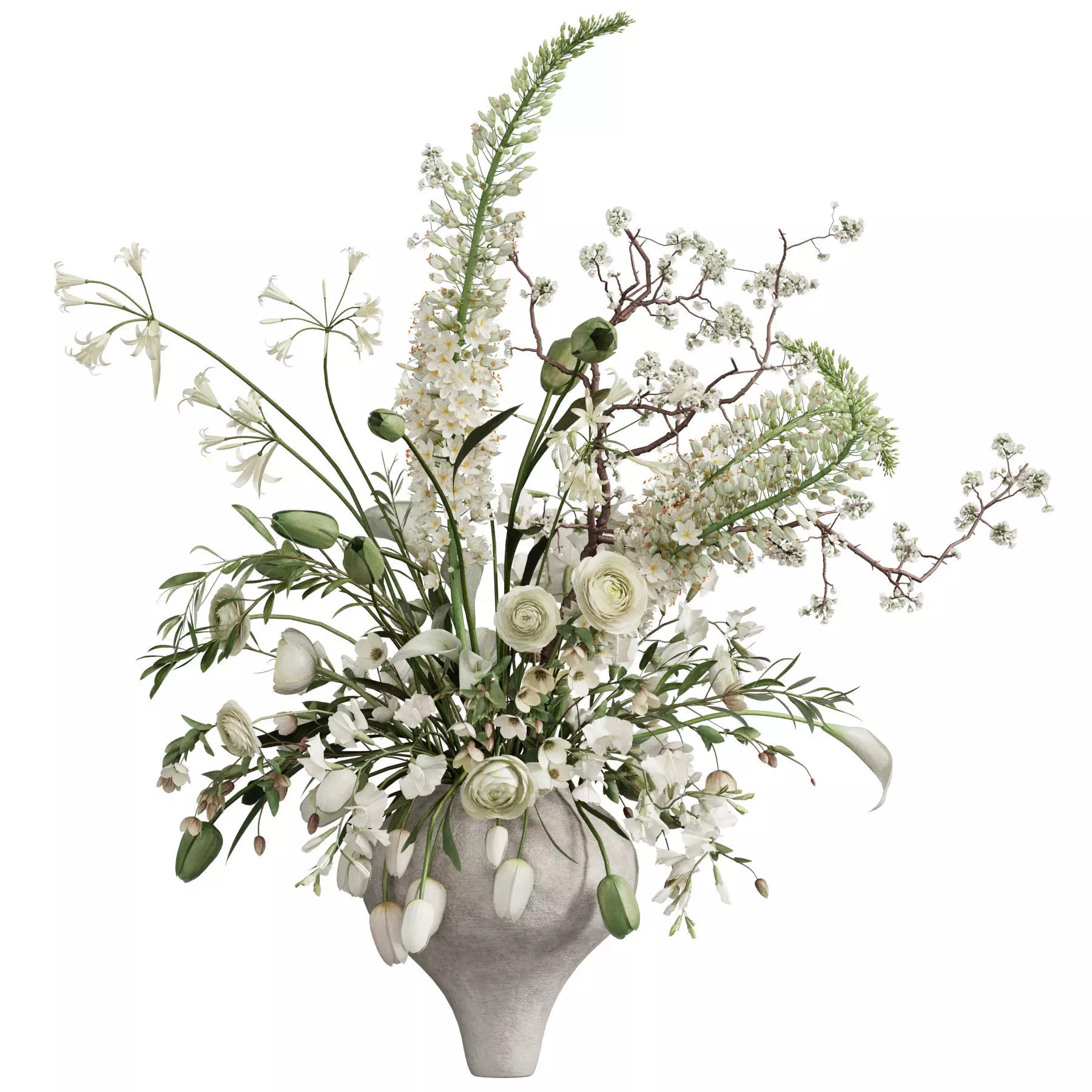 Flower In Vase 93 3D model_1