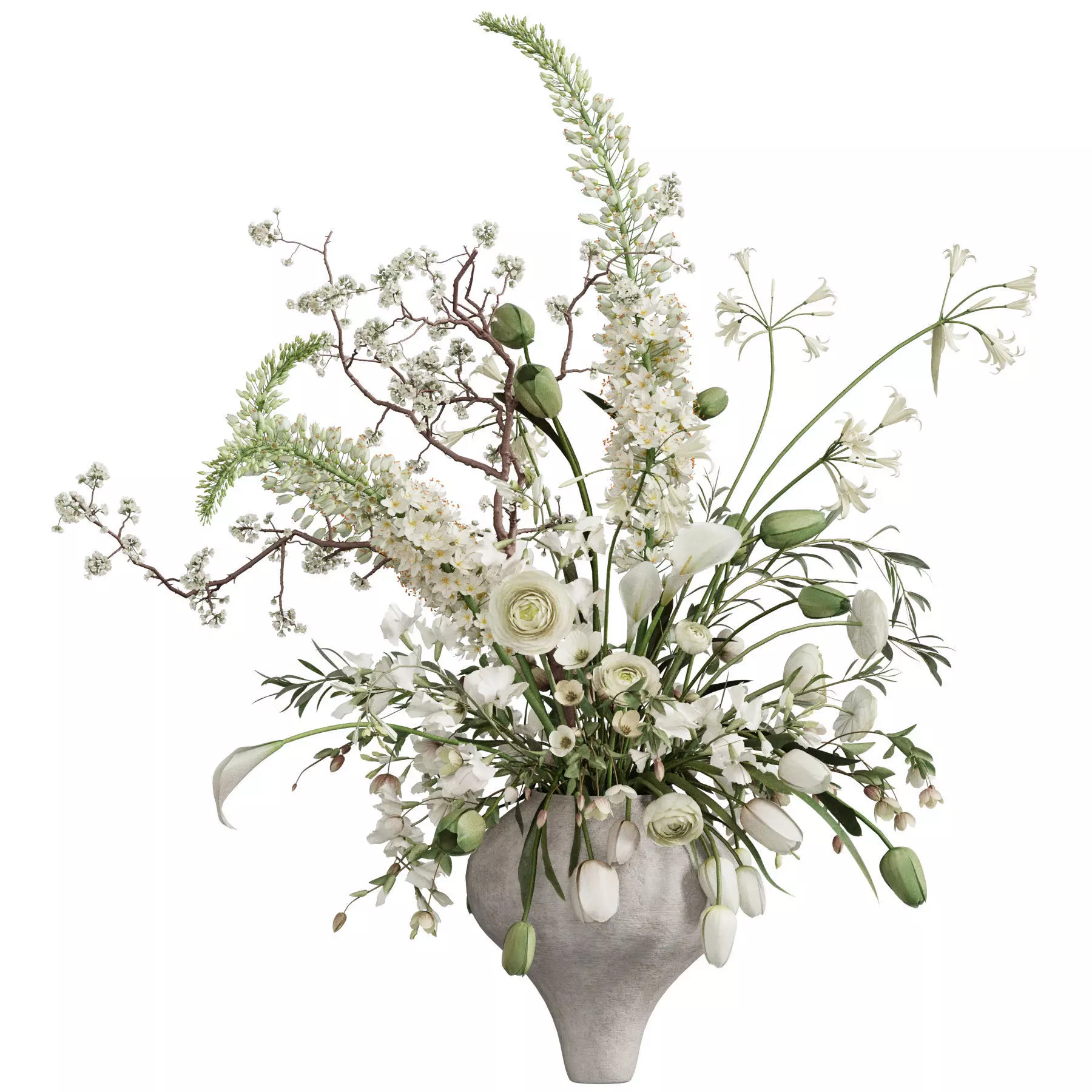 Flower In Vase 93 3D model_0