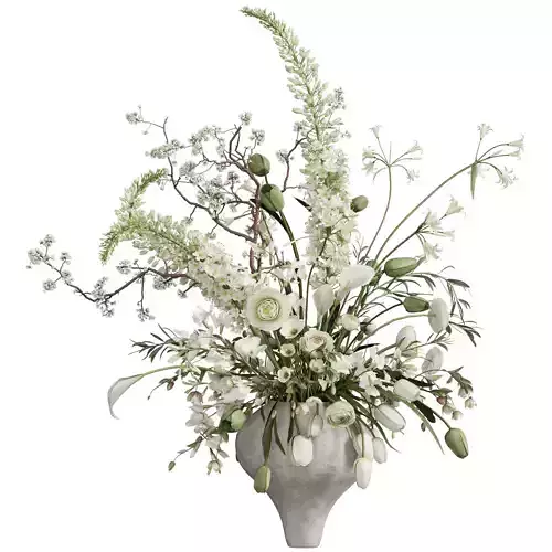 Flower In Vase 93 3D model Flower In Vase 93 3D model