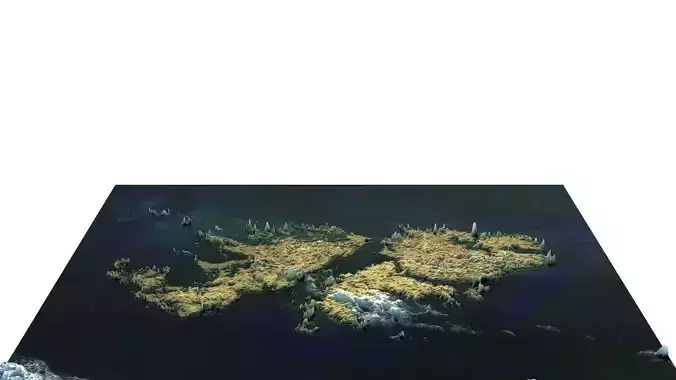 Falkland Islands 3D model