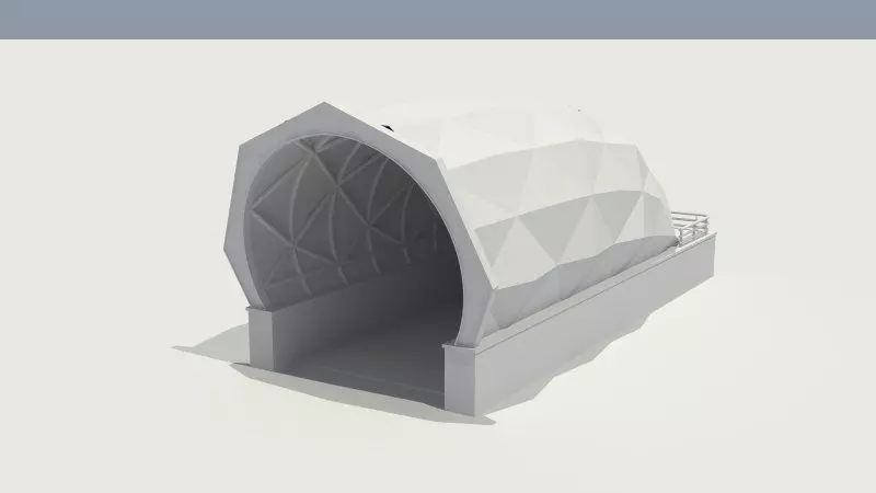 SUBWAY STATION GATE Free 3D model_0