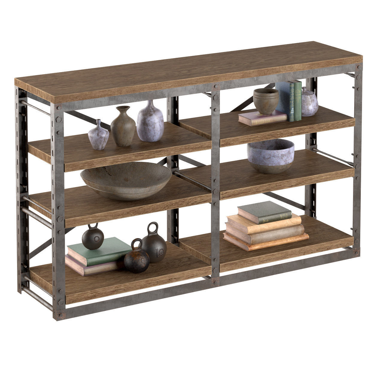 CONSOLE FRENCH LIBRARY small 3D model_1