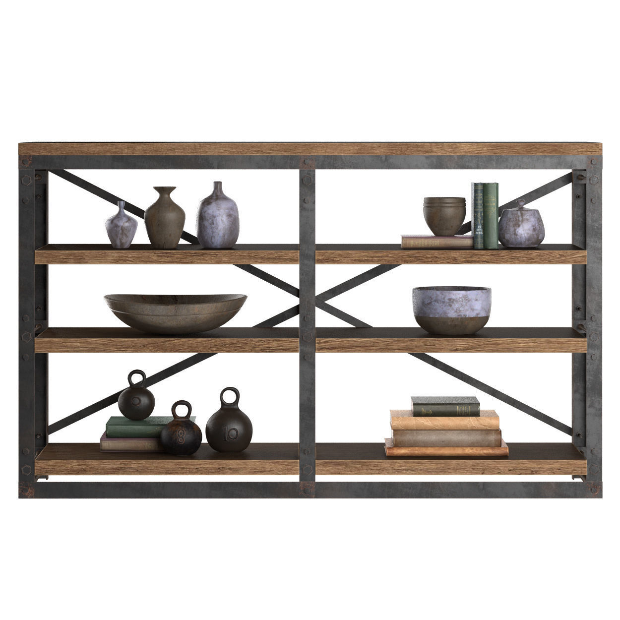 CONSOLE FRENCH LIBRARY small 3D model_3