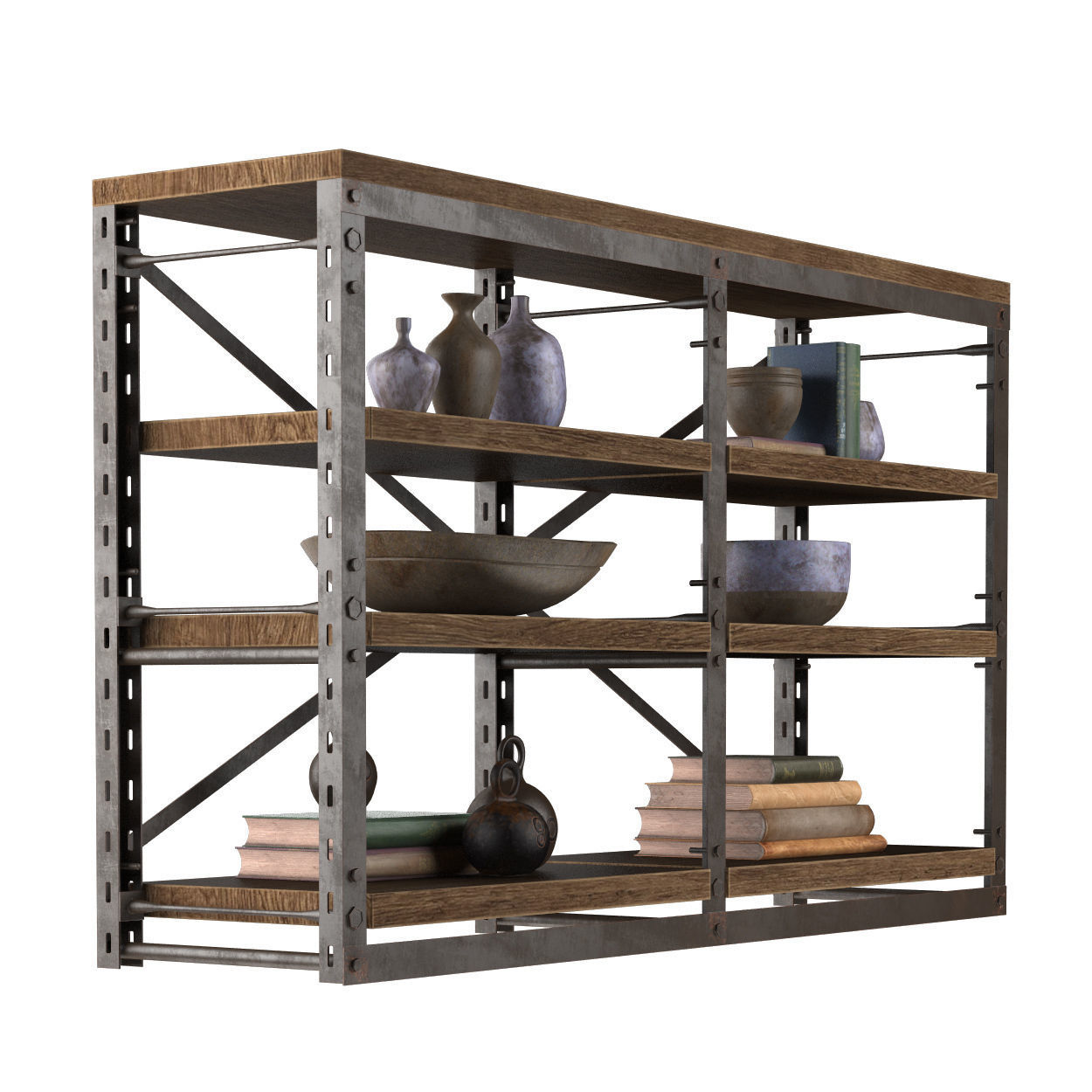 CONSOLE FRENCH LIBRARY small 3D model_2