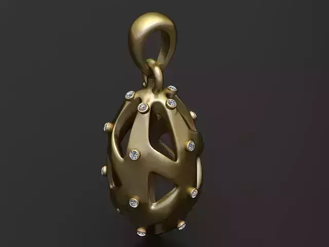  Organic Cage Pendant
