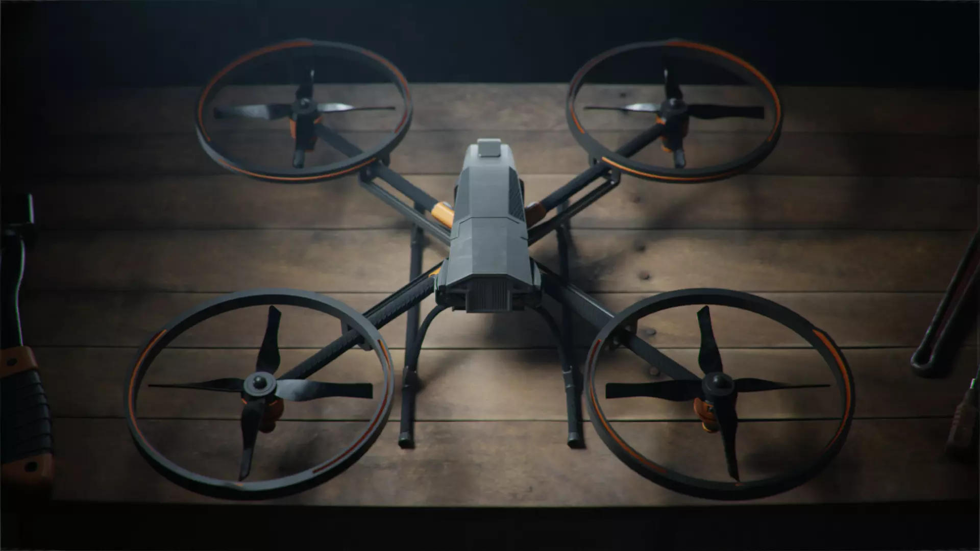 Drone  SKY-12R 3D model_4