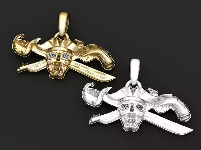 Pirate Skull Charm