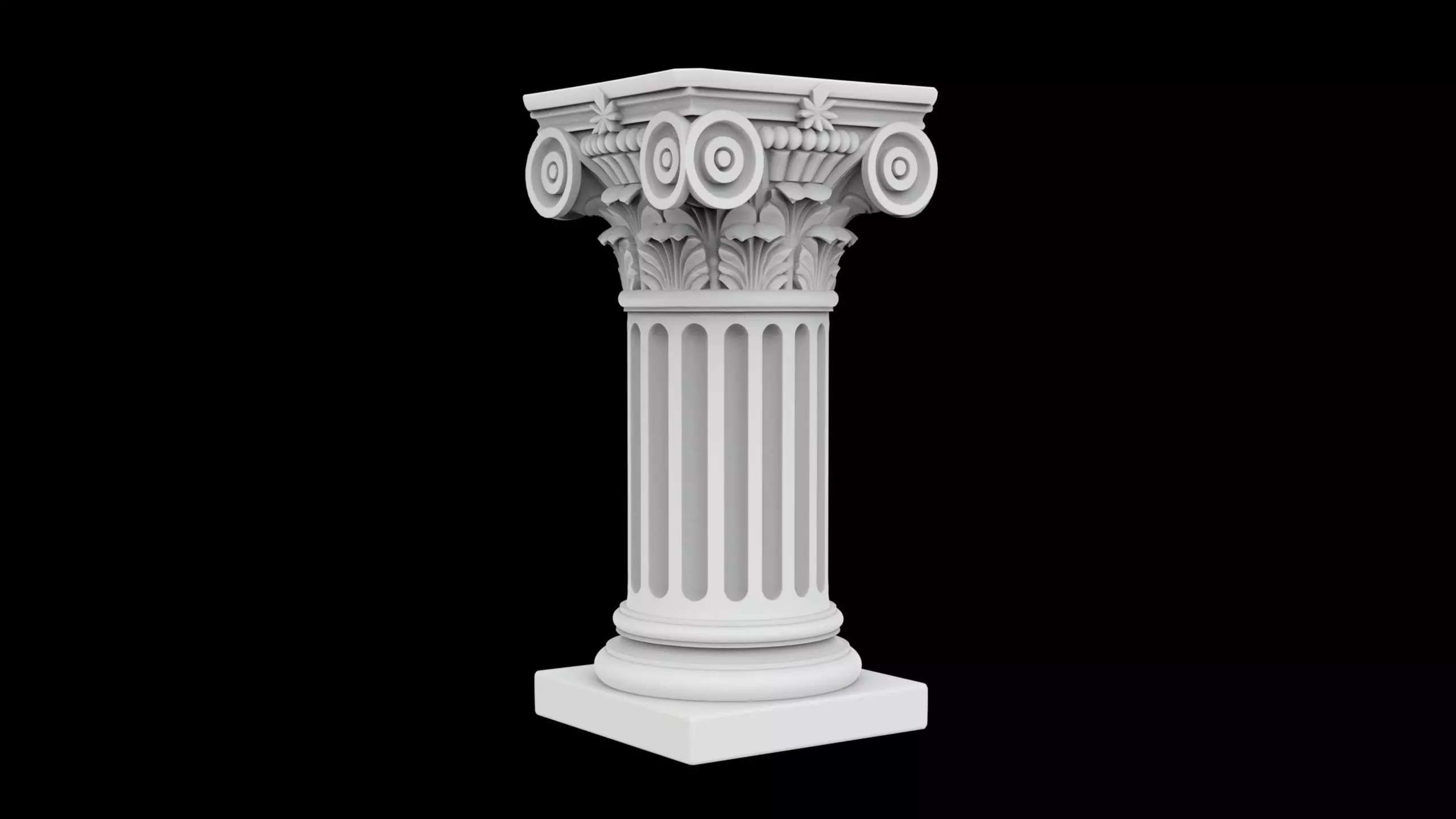 Classical Corinthian Column 3D print model