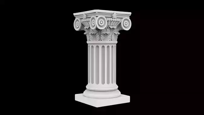 Classical Corinthian Column 3D print model