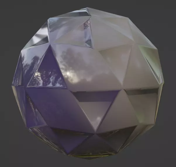 icosphere faceted test Free 3D model_0