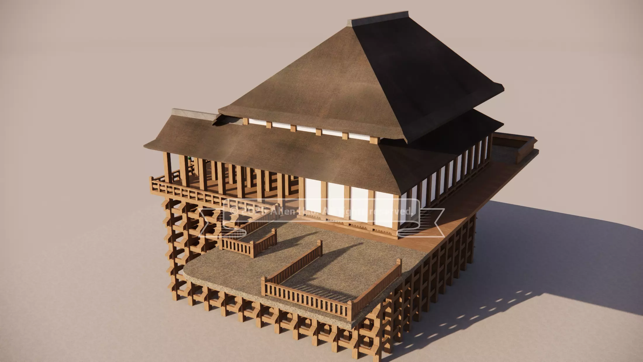 Kiyomizu-dera Temple 3D model_2
