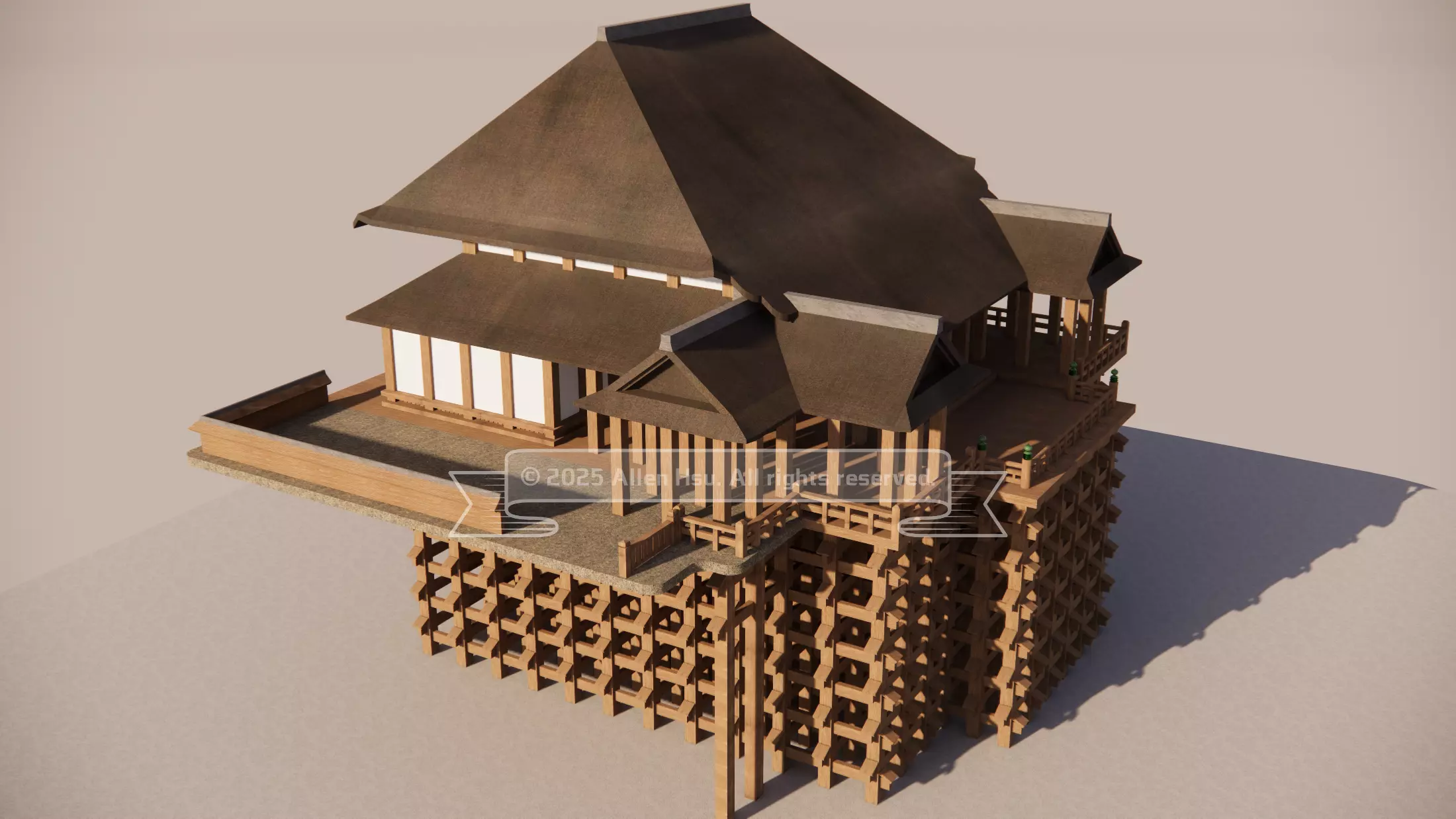 Kiyomizu-dera Temple 3D model_4
