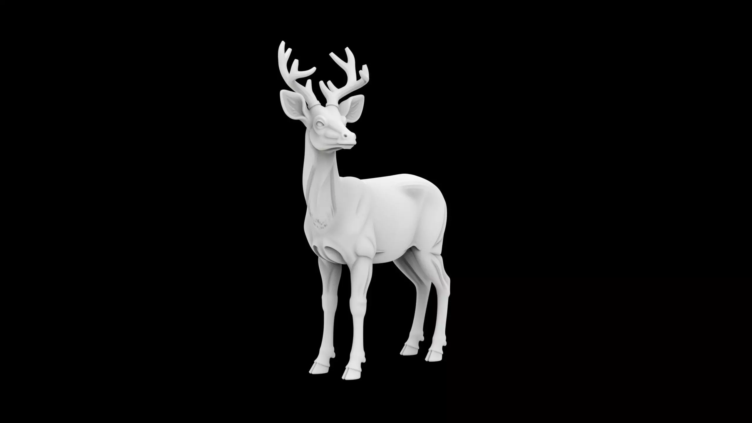 Deer Standing Gracefully 3d Print Model 3D print model