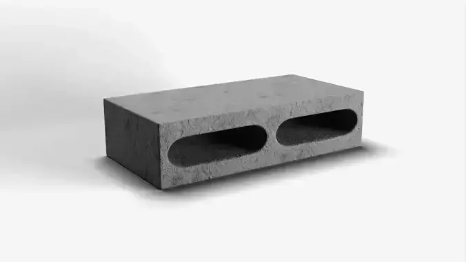 Hollow Cinder Block 01