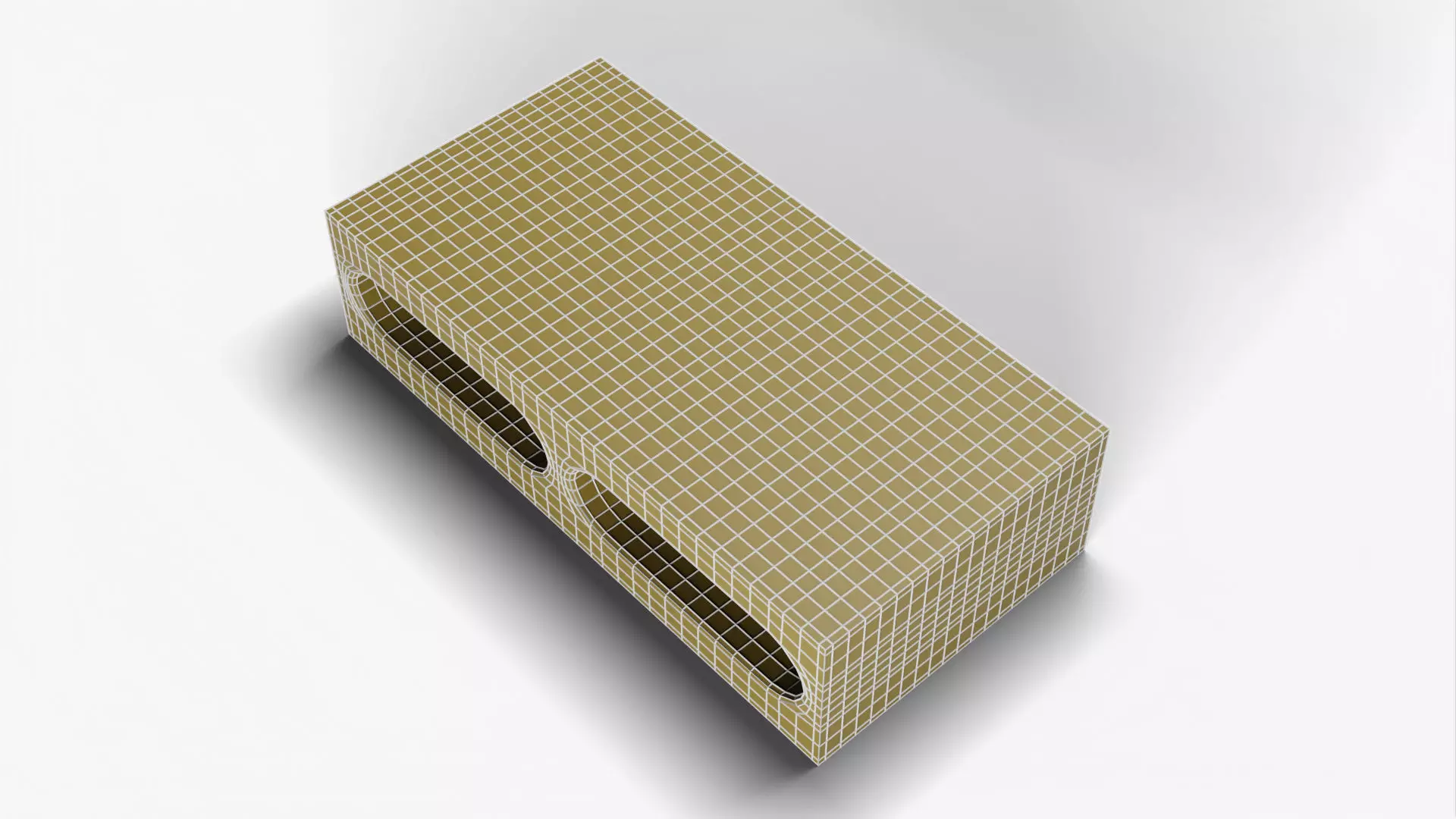 Hollow Cinder Block 01 3D model_11