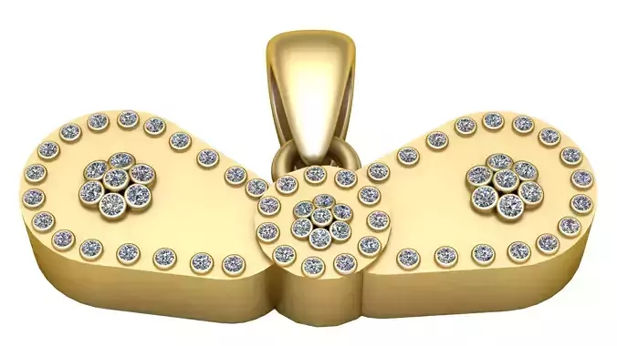 elegant gold pendant 