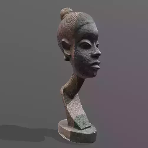 Stylized Female Bust II Low-poly 3D model Stylized Female Bust II Low-poly 3D model