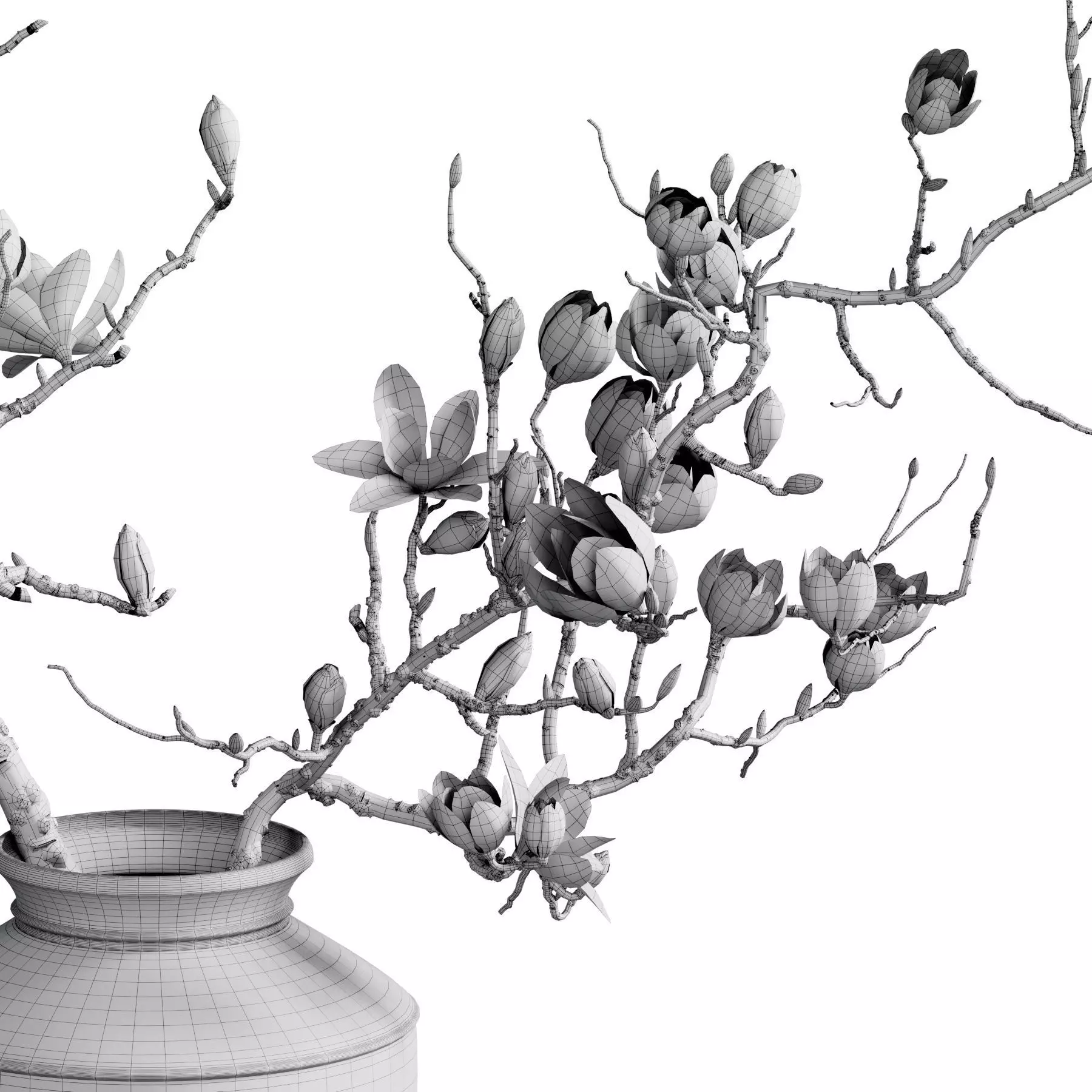 Flower In Vase 94 3D model_5