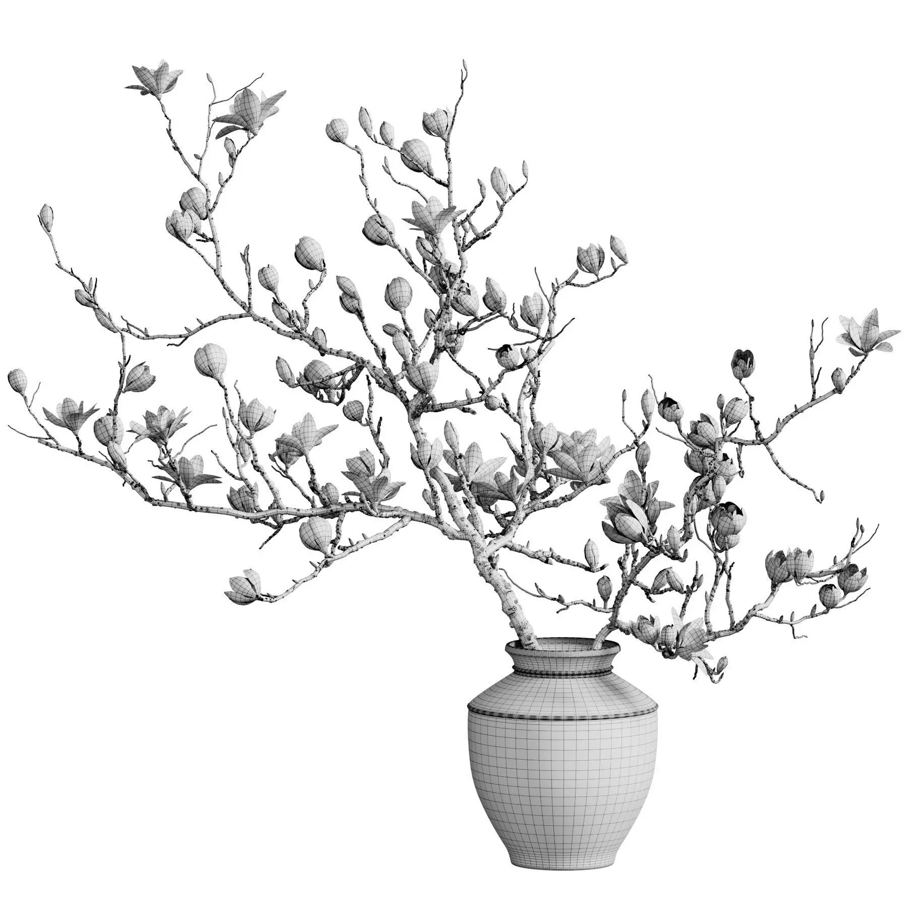 Flower In Vase 94 3D model_6