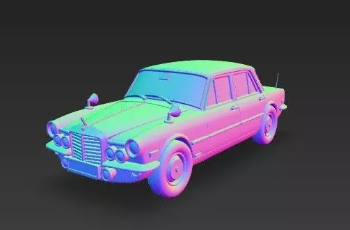 M Benz W108 W109 Classic Car 3D Model 3D print model_24