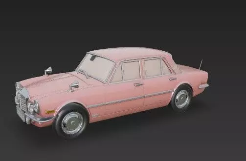 M Benz W108 W109 Classic Car 3D Model 3D print model_1