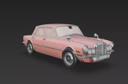 M Benz W108 W109 Classic Car 3D Model 3D print model_26