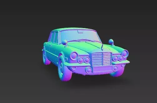 M Benz W108 W109 Classic Car 3D Model 3D print model_16