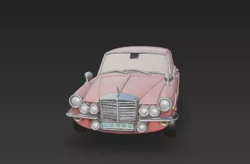 M Benz W108 W109 Classic Car 3D Model 3D print model_23