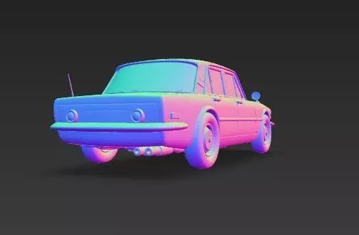 M Benz W108 W109 Classic Car 3D Model 3D print model_19