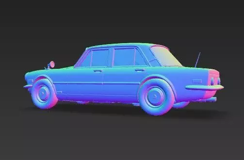 M Benz W108 W109 Classic Car 3D Model 3D print model_21