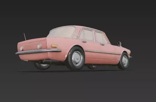 M Benz W108 W109 Classic Car 3D Model 3D print model_28