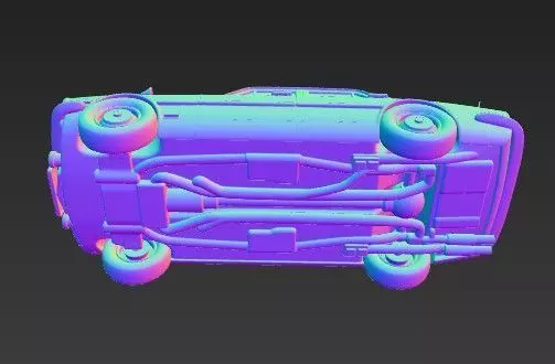 M Benz W108 W109 Classic Car 3D Model 3D print model_25
