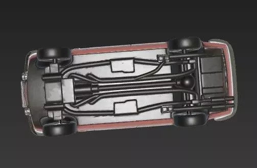 M Benz W108 W109 Classic Car 3D Model 3D print model_3