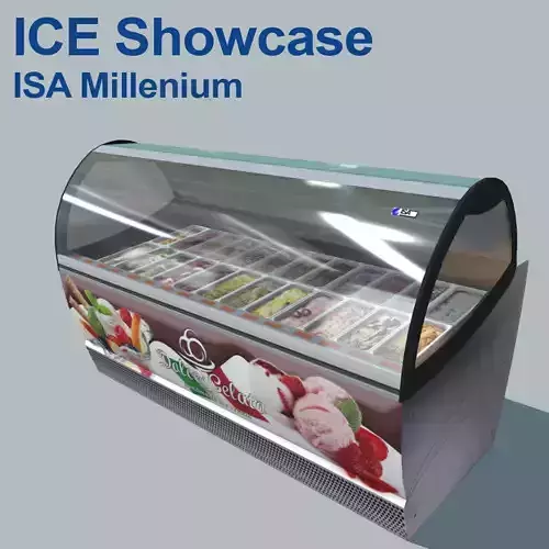 Ice showcase ISA Millenium 12 12A Low-poly 3D model
