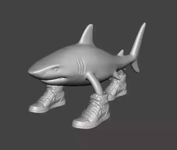 BRAINROT TRALALERO TRALALA SCULPTURE FIGURE MODEL STATUE TOY 3D print model