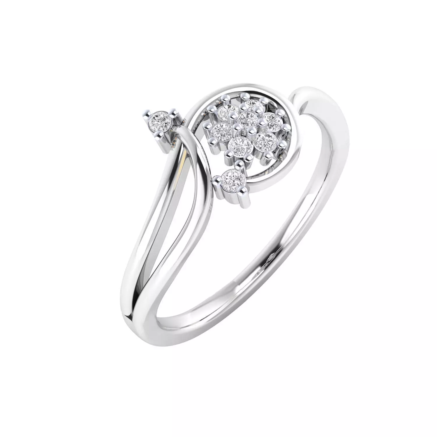 Women Ring Render 3dm STL MTL SLC JCD OBJ FBX Details 3D print model_14