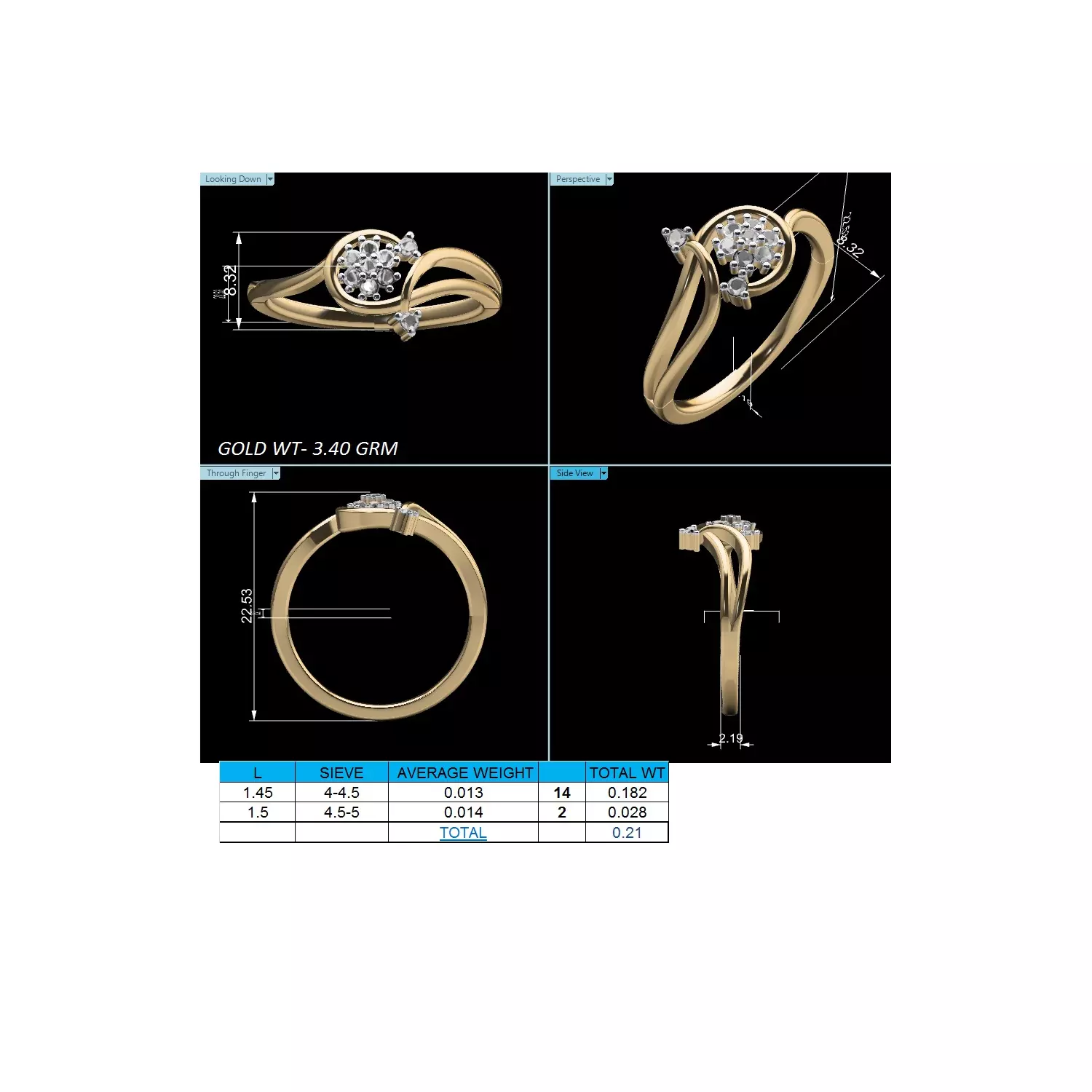 Women Ring Render 3dm STL MTL SLC JCD OBJ FBX Details 3D print model_24