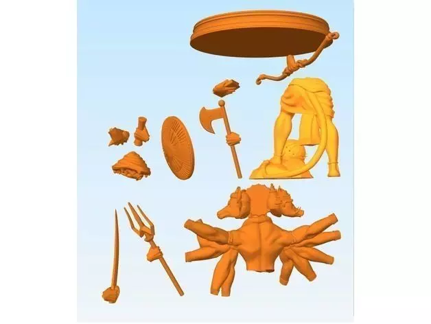 Panchmukhi Hanuman 3D print model_2