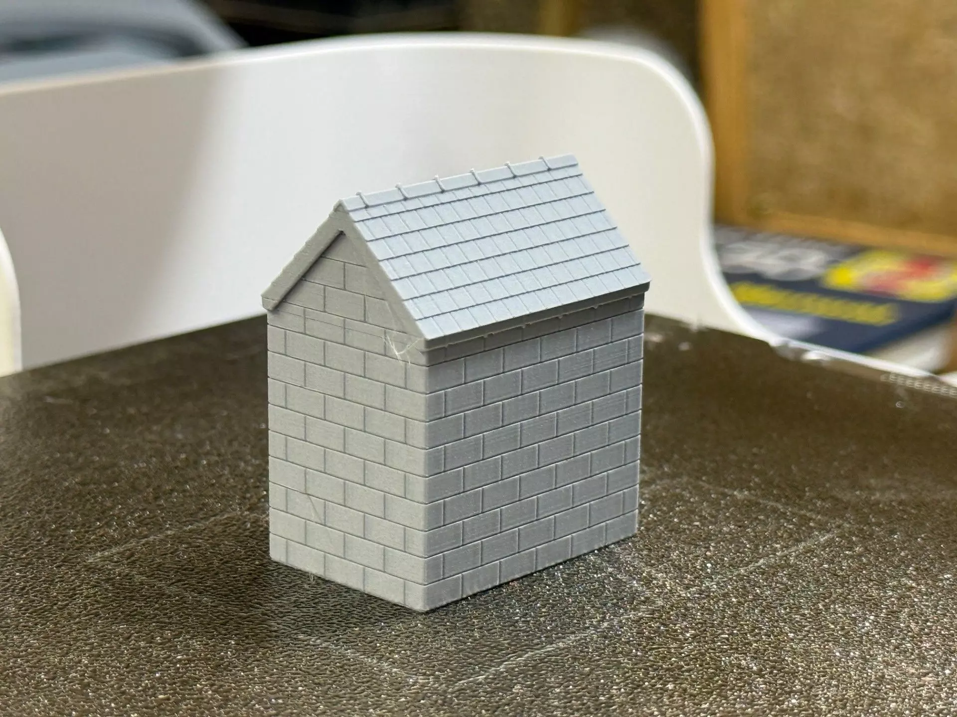 Model Railway Small External Brick Building 3D print model_11
