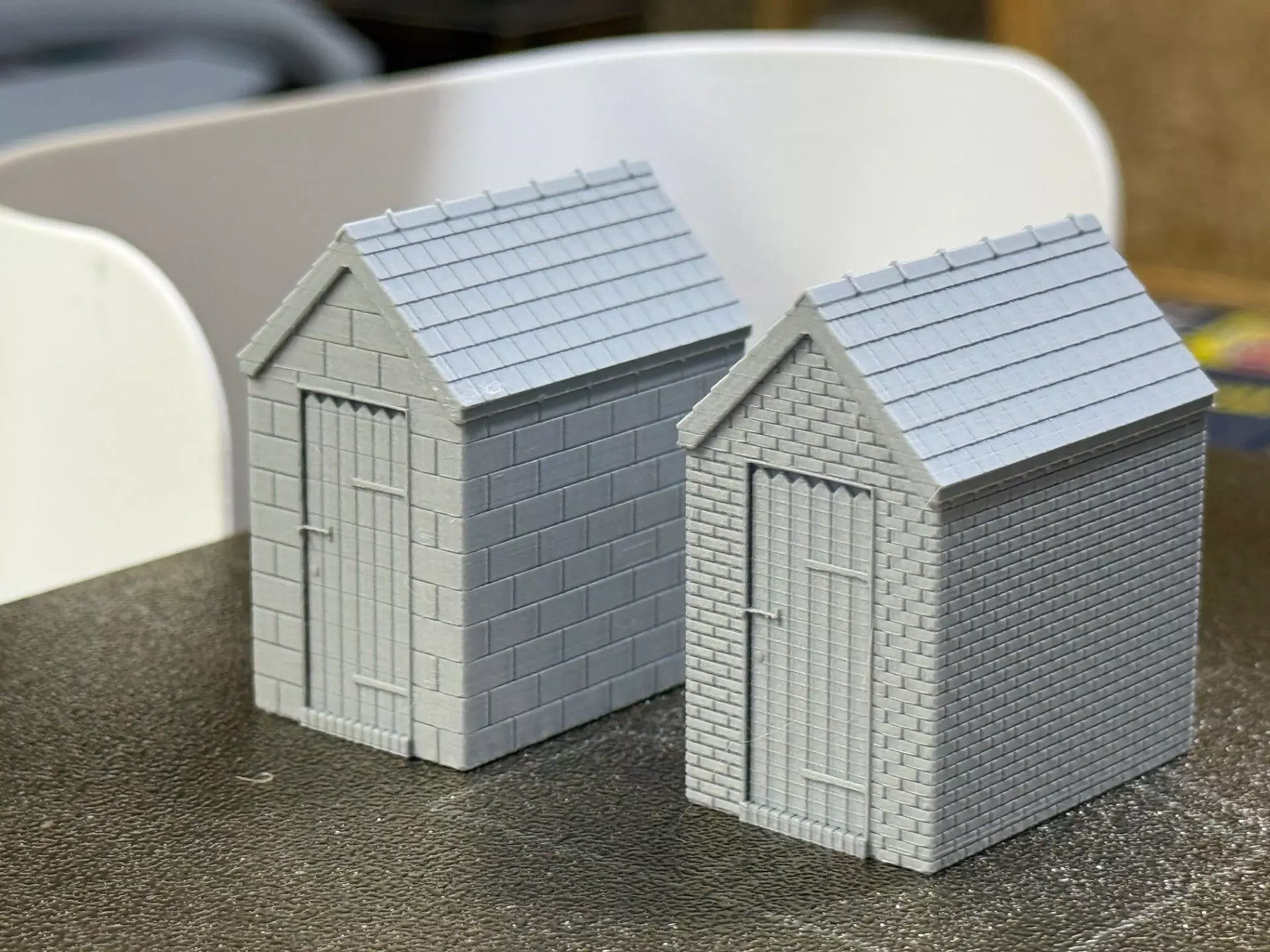 Model Railway Small External Brick Building 3D print model_1