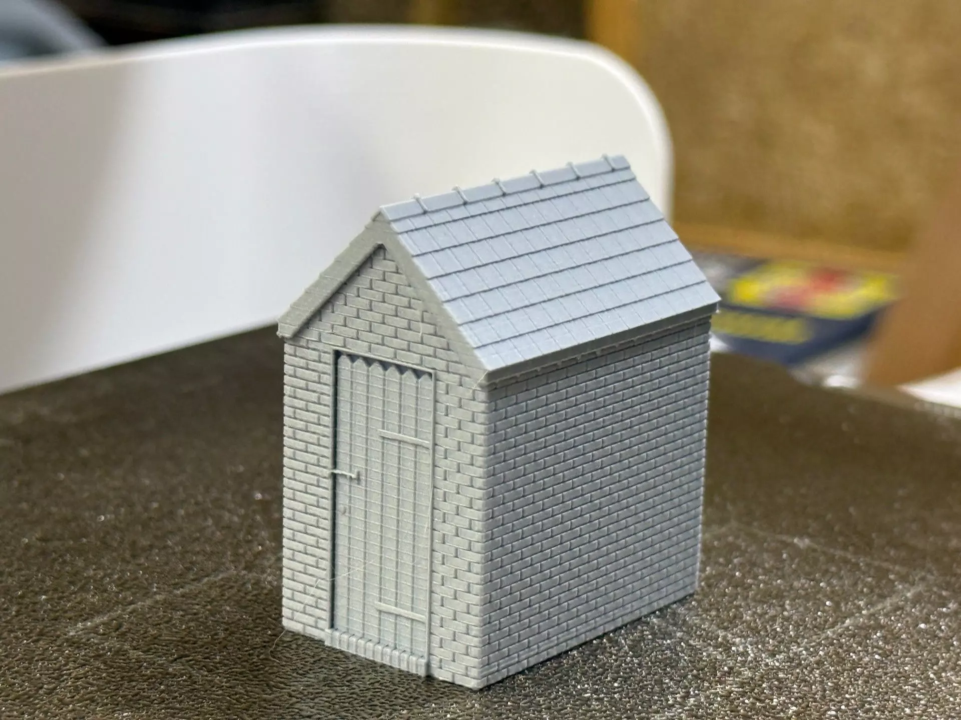 Model Railway Small External Brick Building 3D print model_10